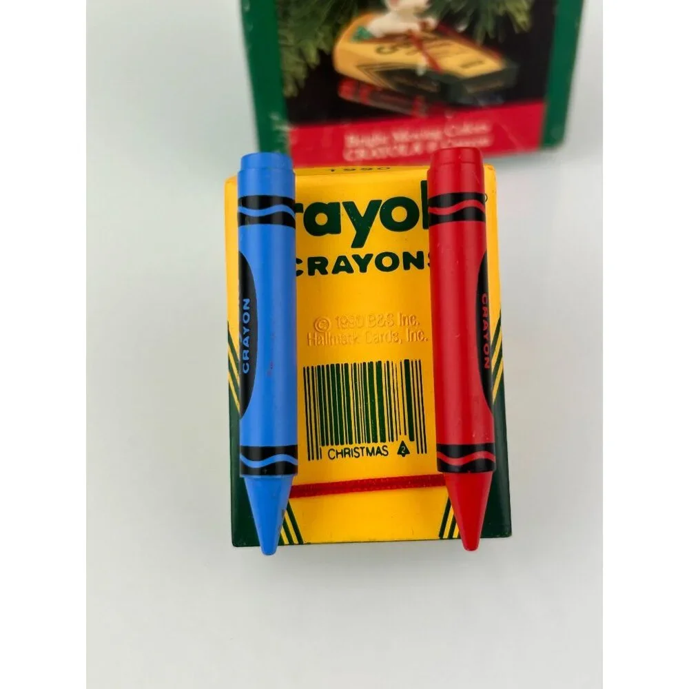 Hallmark Keepsake Ornament Crayola Crayon Bright Moving Colors Christmas Sled